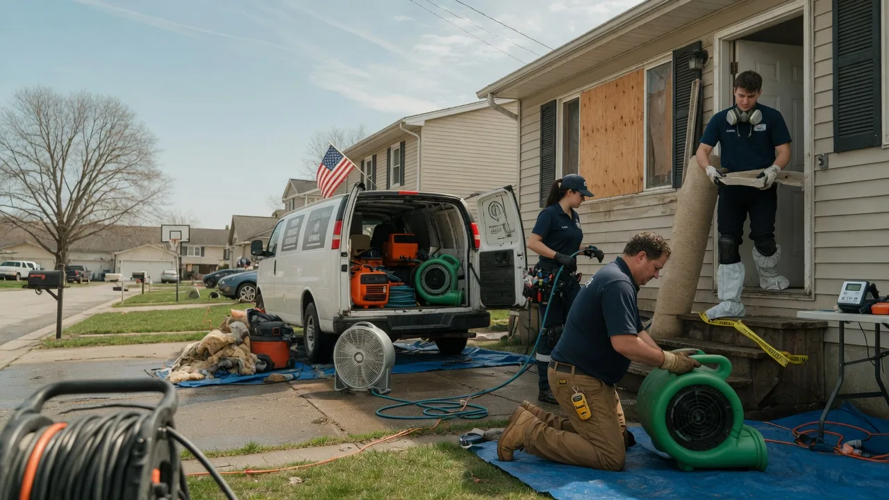 Water Damage Restoration in Columbus, KS near me